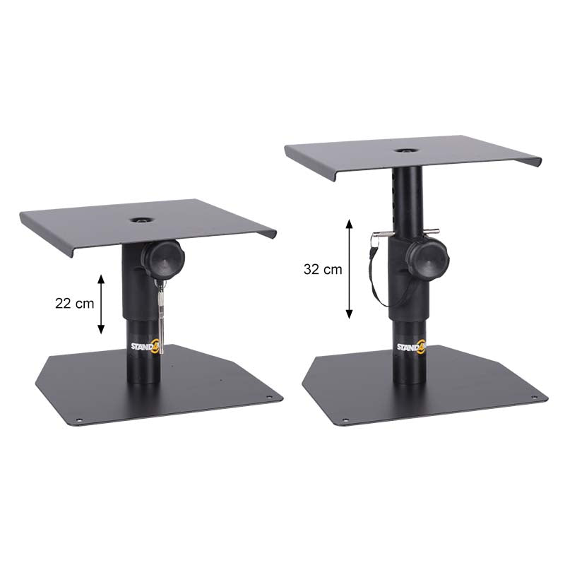 Soportes para monitores (2 unidades) Soportes ajustables para monitores de estudio