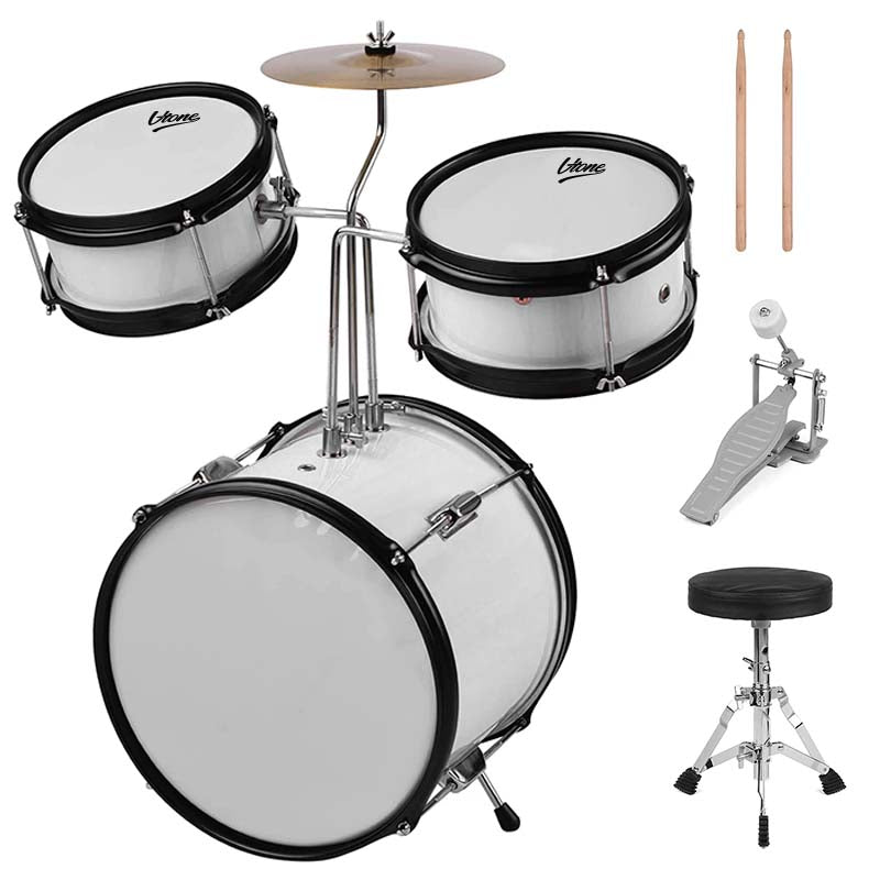 V-TONE VD Junior WH Batería infantil – Batería acústica blanca para niños