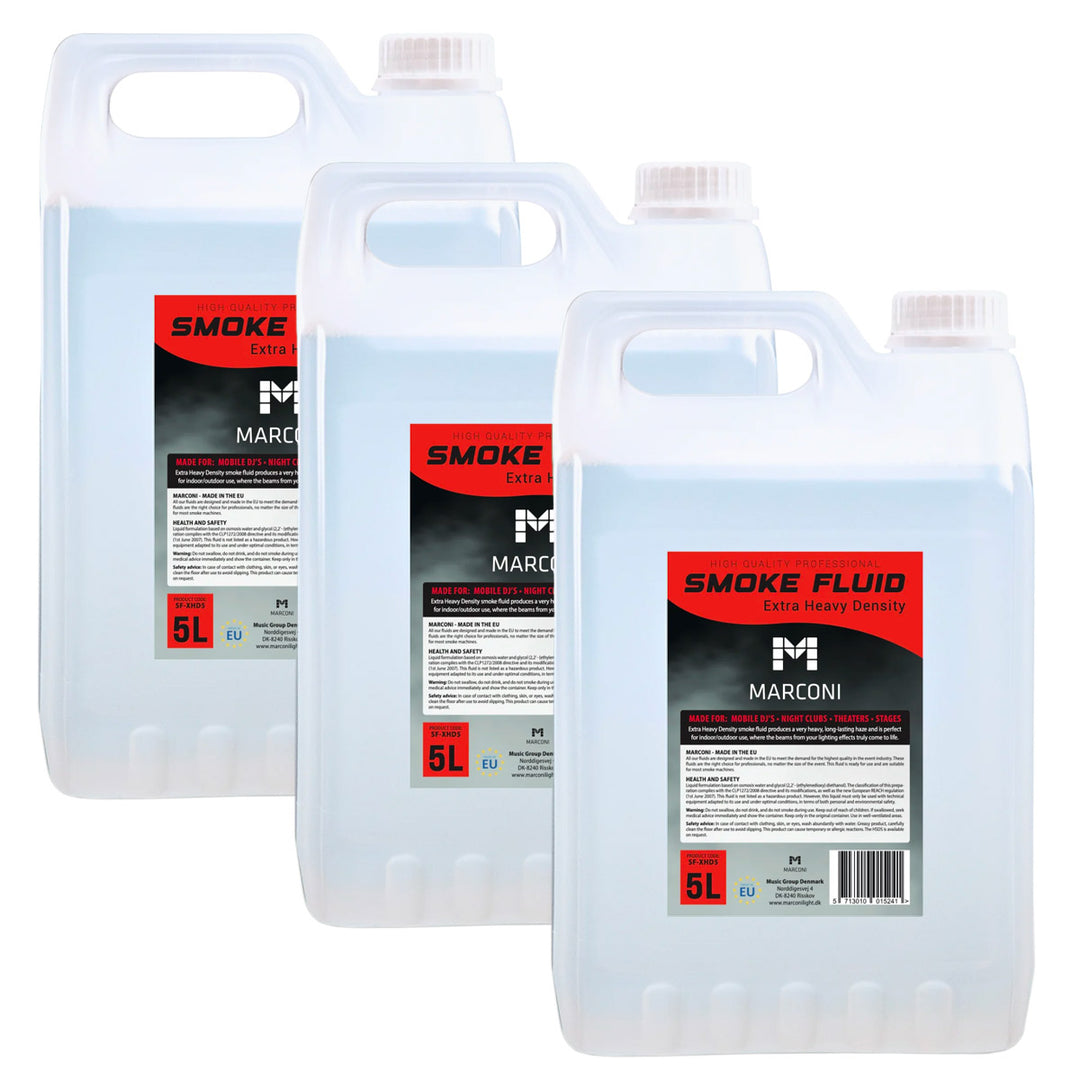 3 x 5L Líquido para humo (Extra Heavy Density)