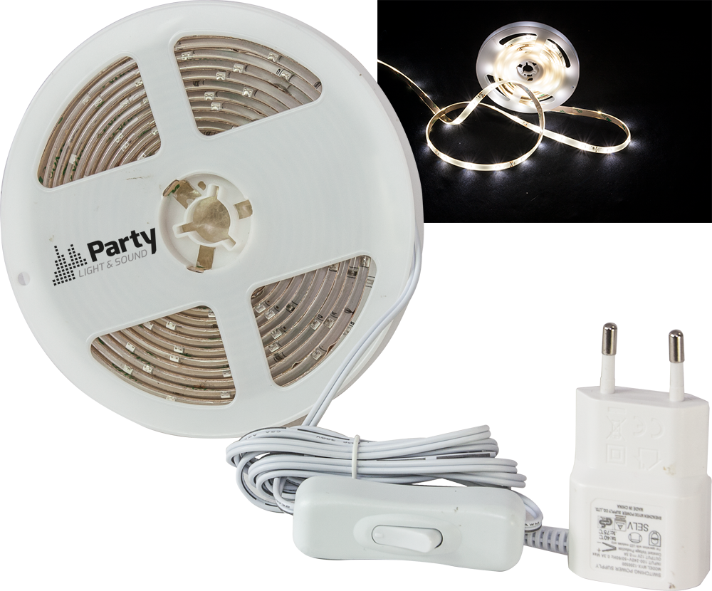 Party LED Strip (Blanco, 3m)