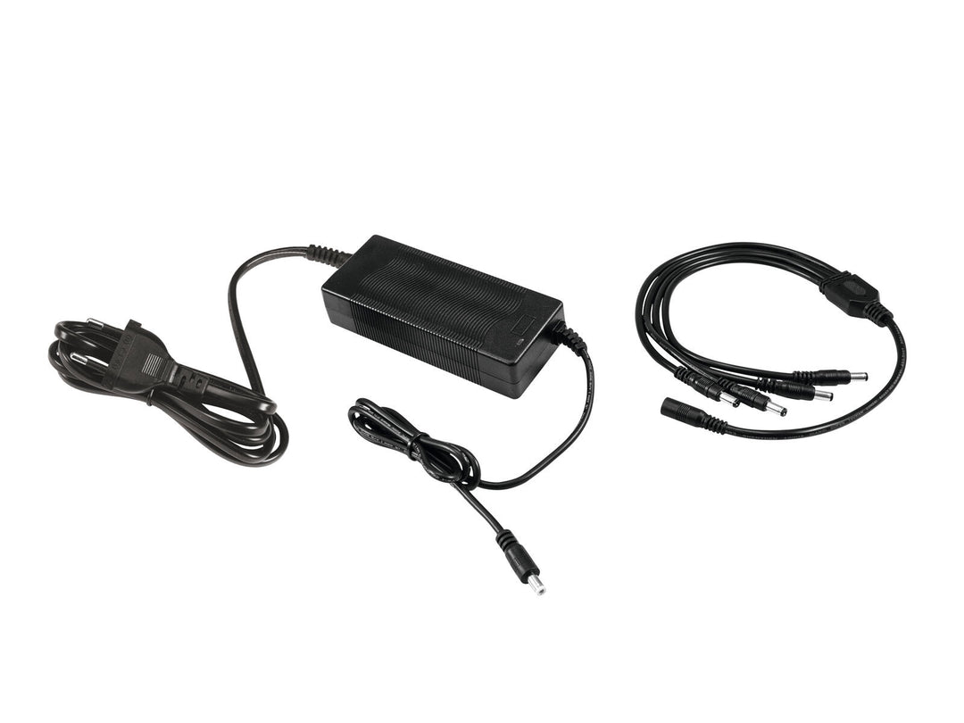 EUROLITE Set 4x AKKU IP Flat Light 1 chrome + Soft Bag + Cargador