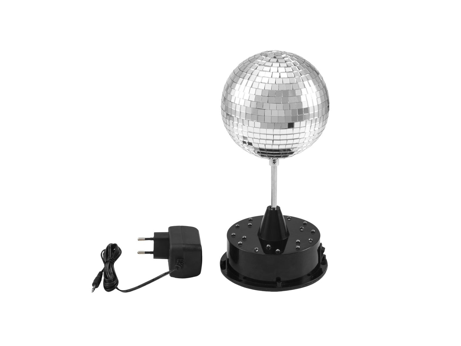 Mirror Ball with LED Base (13 cm)