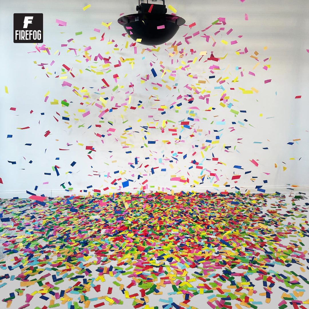 Firefog cañón de confeti eléctrico de 200 W con DMX y mando a distancia
