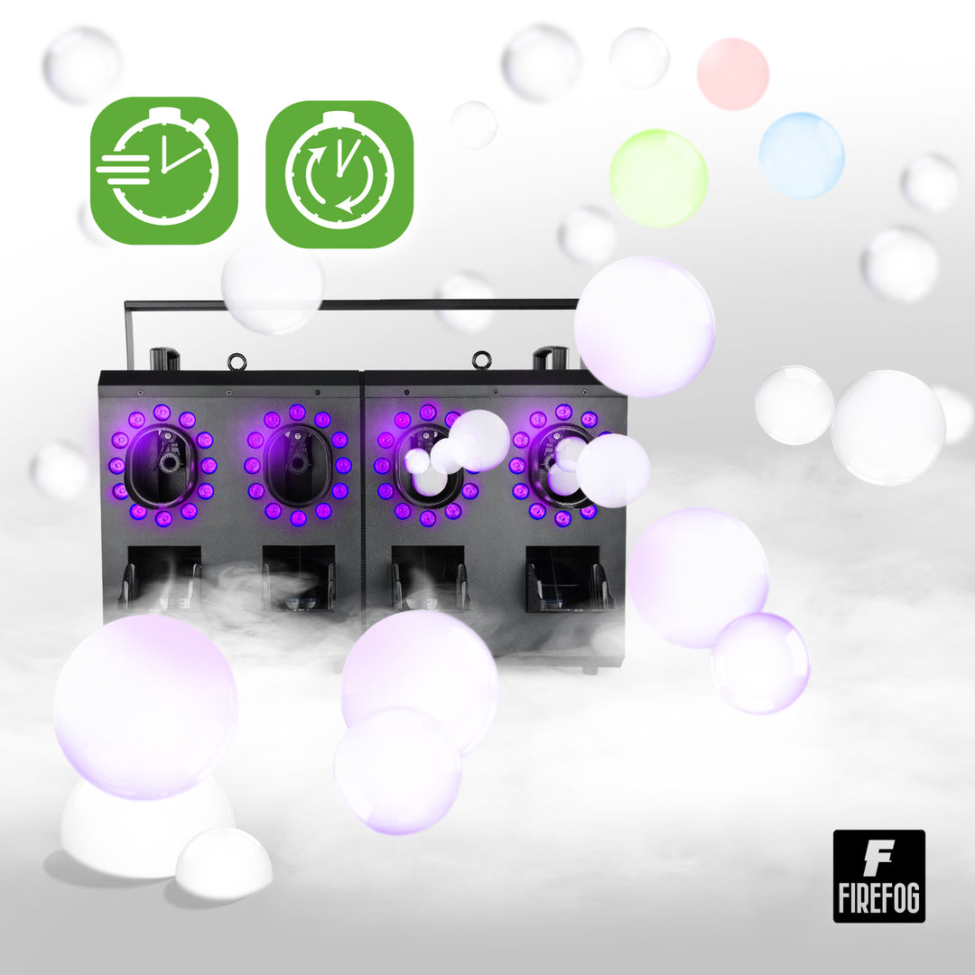Firefog BUBBLE FOGGER 2000 máquina de niebla y burbujas con LED y DMX