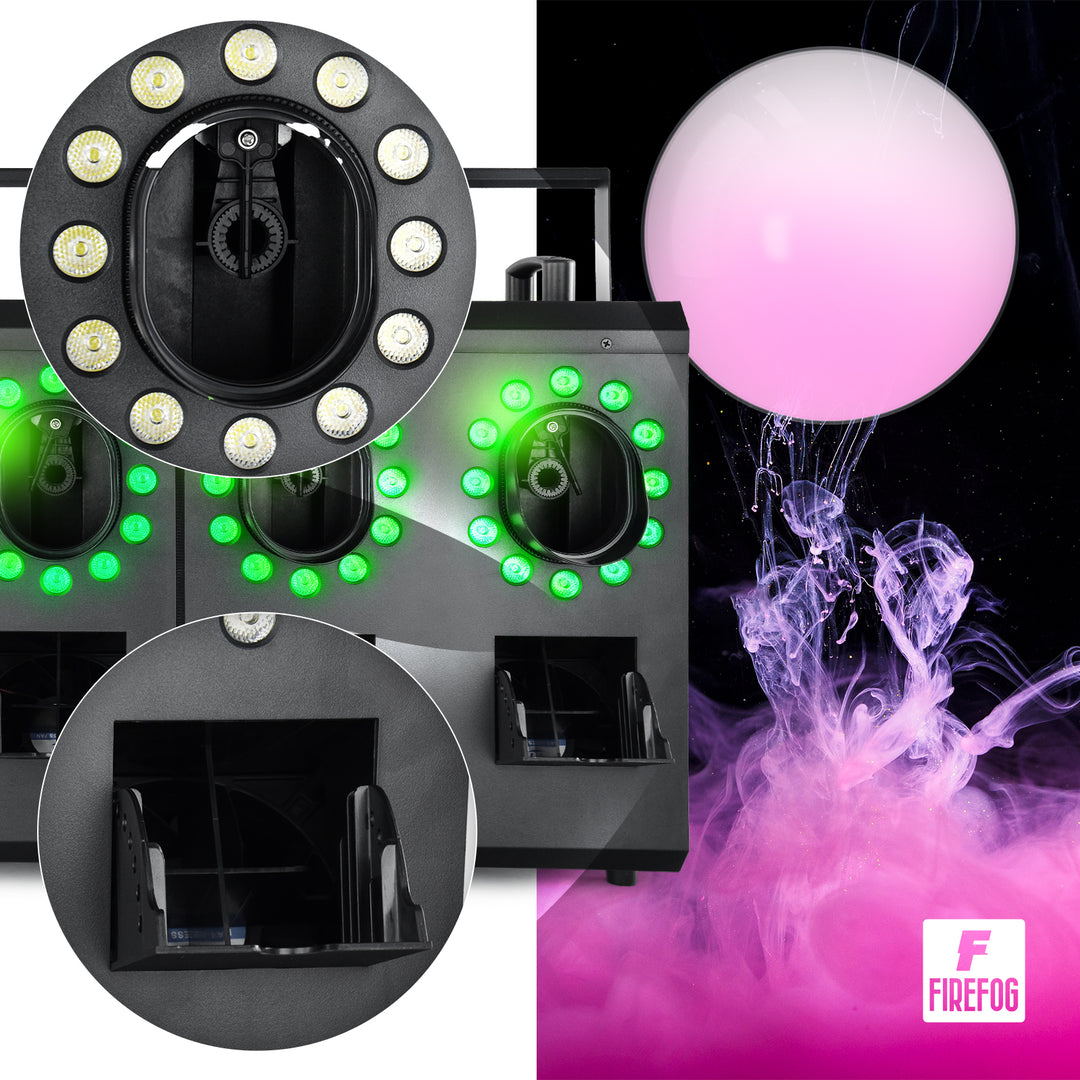 Firefog BUBBLE FOGGER 2000 máquina de niebla y burbujas con LED y DMX