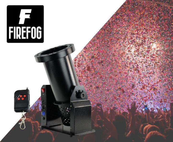 Firefog Confetti Cannon 500L cañón de confeti con LED y DMX