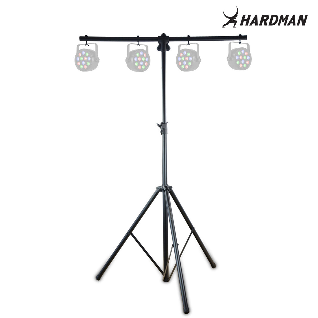 Hardman HLS2 soporte de iluminación con T-bar, 2,5 m, 70 kg, negro