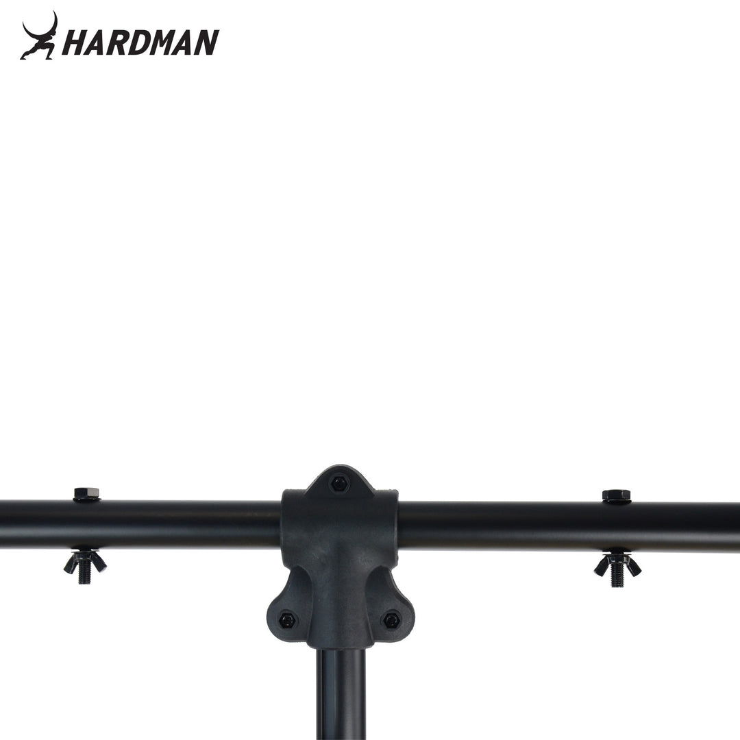 Soporte de iluminación Hardman HLS3 con barra en T y pasador automático, 2,5 m