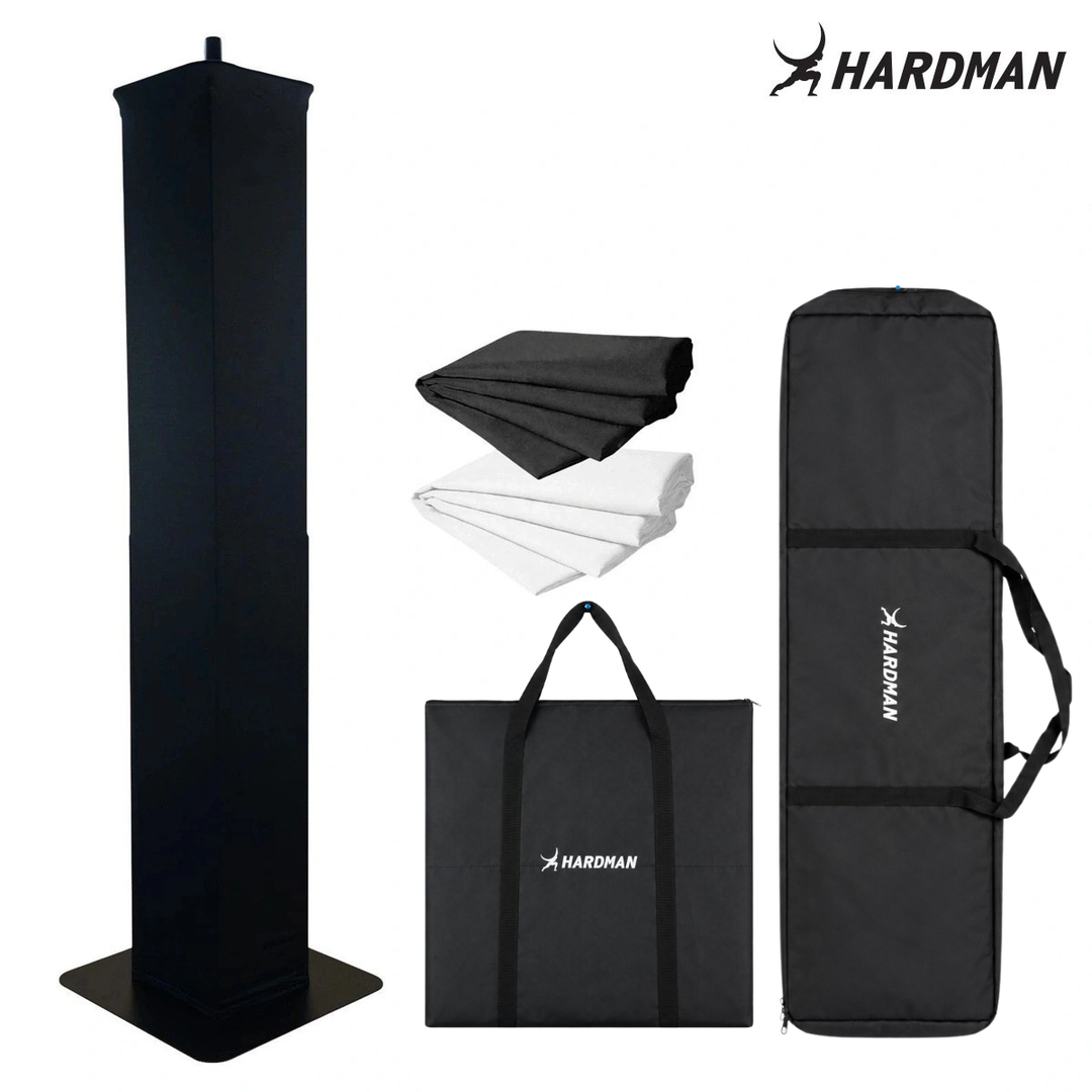 Hardman PTS24B tótem, negro, 135-250 cm