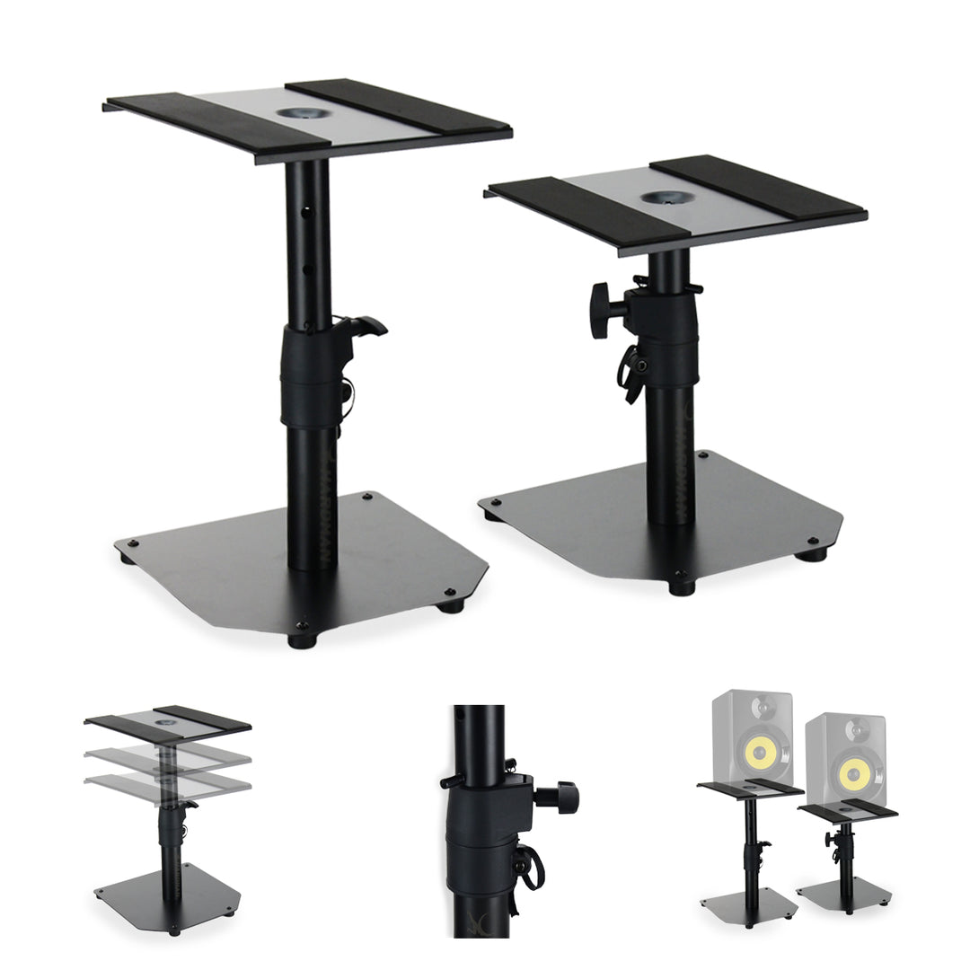 Hardman HLM42 juego de dos soportes de sobremesa para monitores de estudio