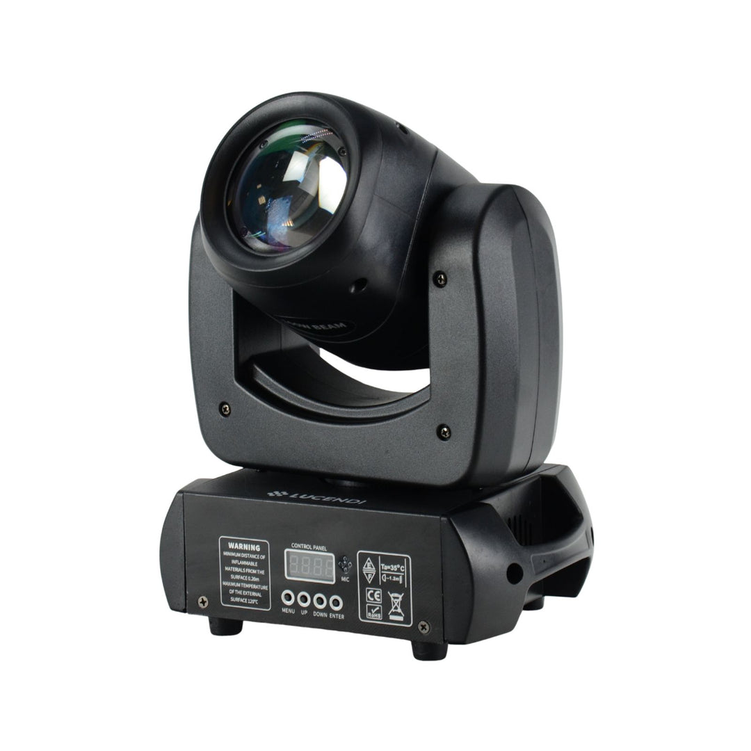 Lucendi BEAM100 moving head, set de 4 uds. y case
