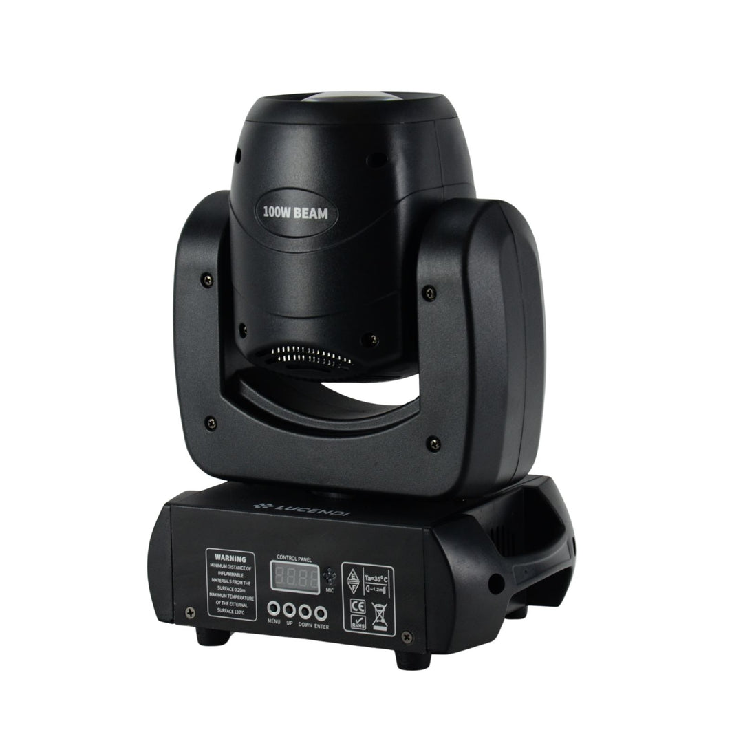 Lucendi BEAM100 moving head, set de 4 uds. y case