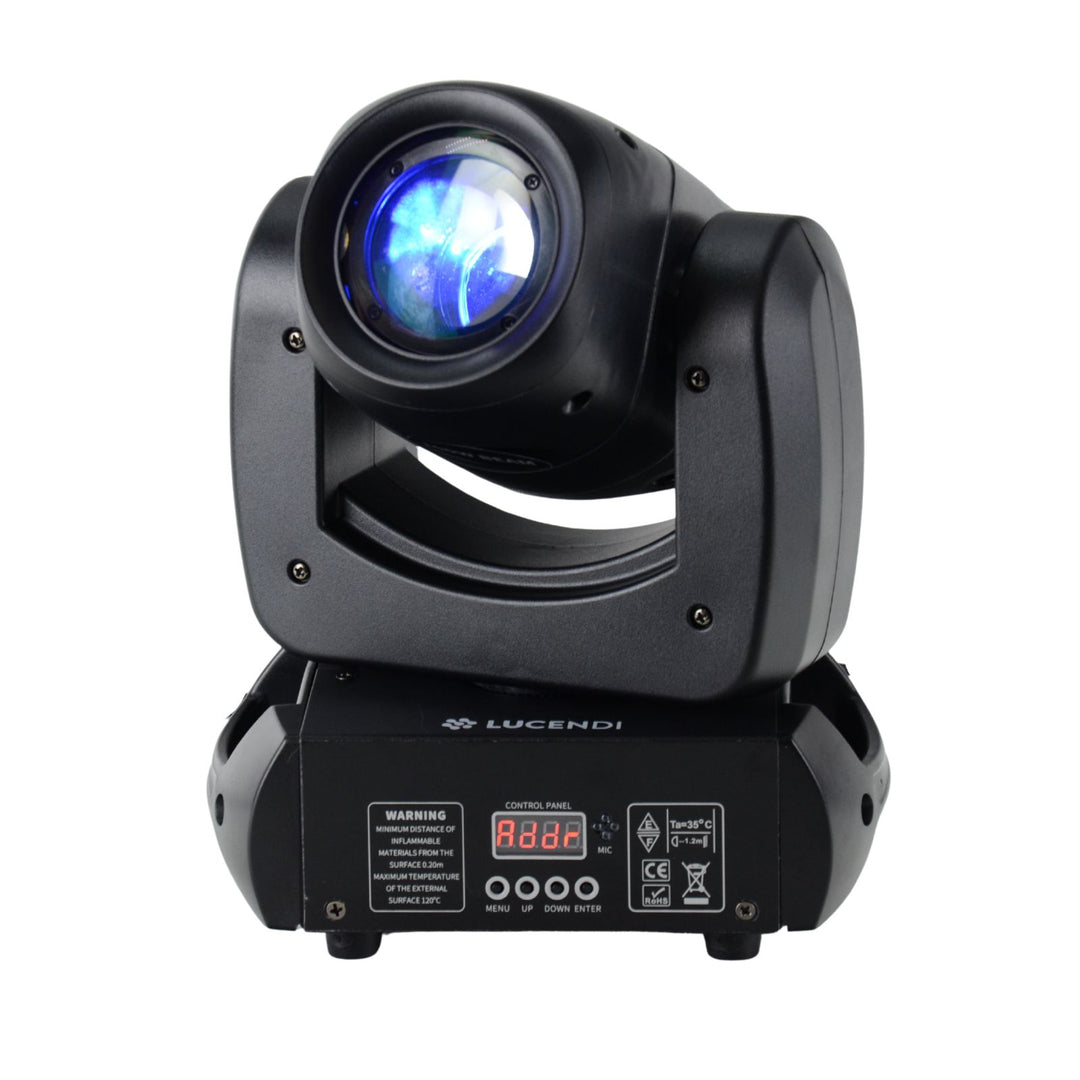 Lucendi BEAM100 moving head, set de 4 uds. y case