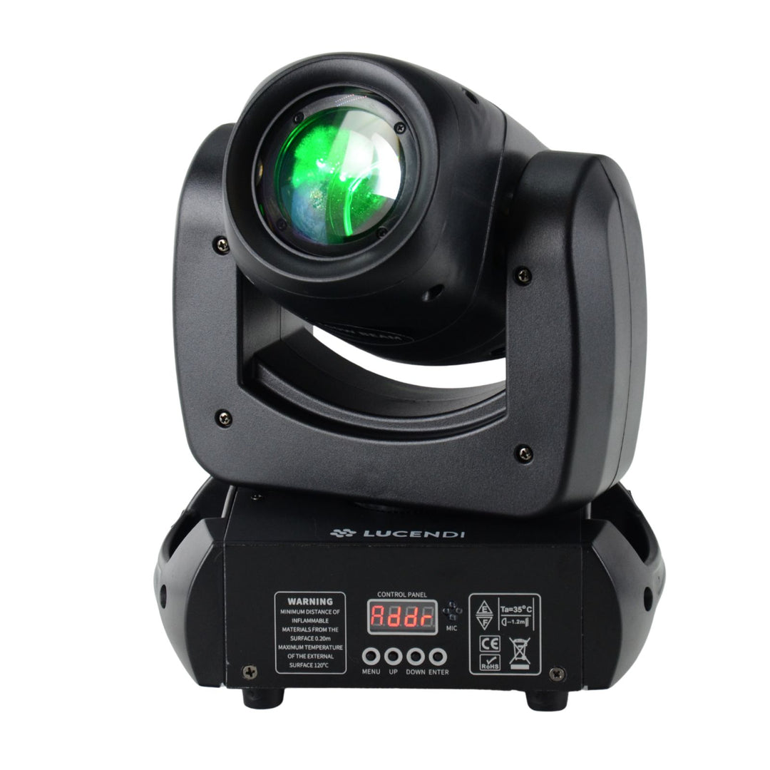 Lucendi BEAM100 moving head, set de 4 uds. y case