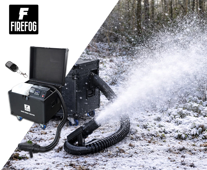 Máquina de nieve Firefog Snow Storm 1500 Pro de 1500 W en flightcase