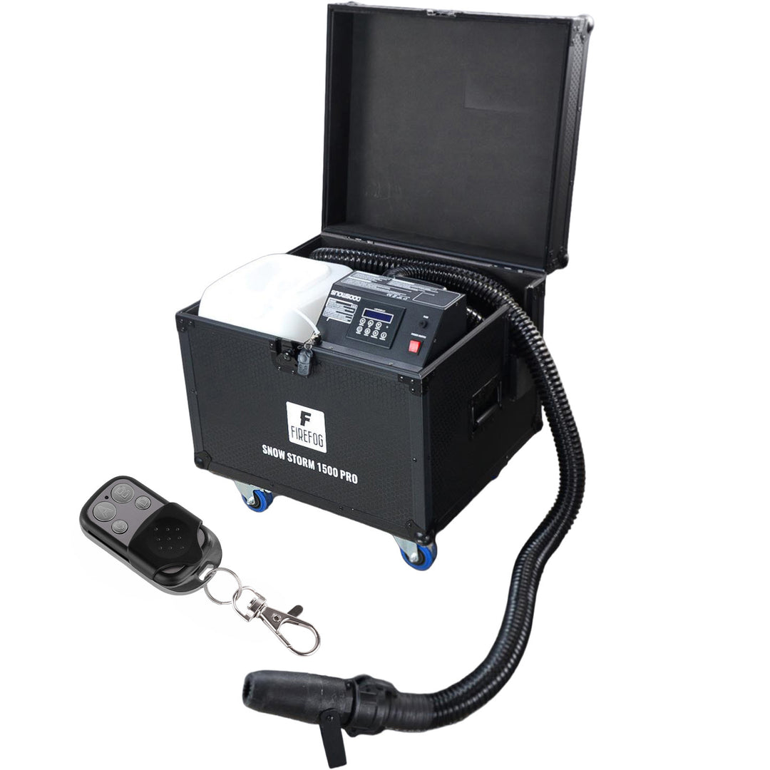 Máquina de nieve Firefog Snow Storm 1500 Pro de 1500 W en flightcase