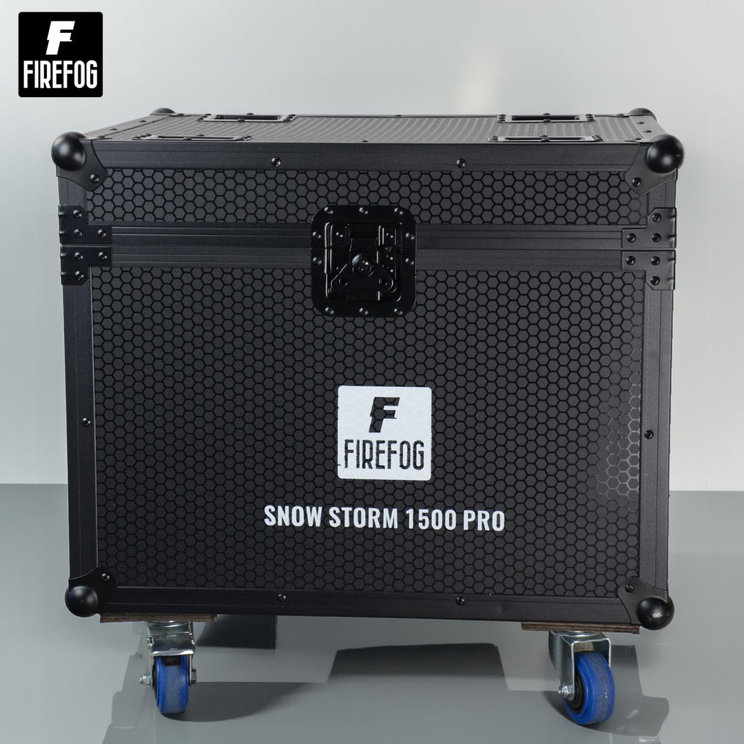 Máquina de nieve Firefog Snow Storm 1500 Pro de 1500 W en flightcase