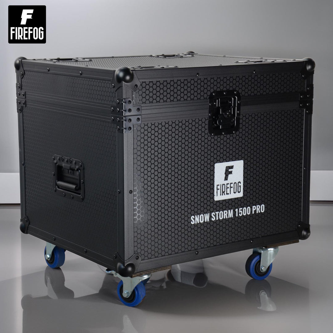 Máquina de nieve Firefog Snow Storm 1500 Pro de 1500 W en flightcase