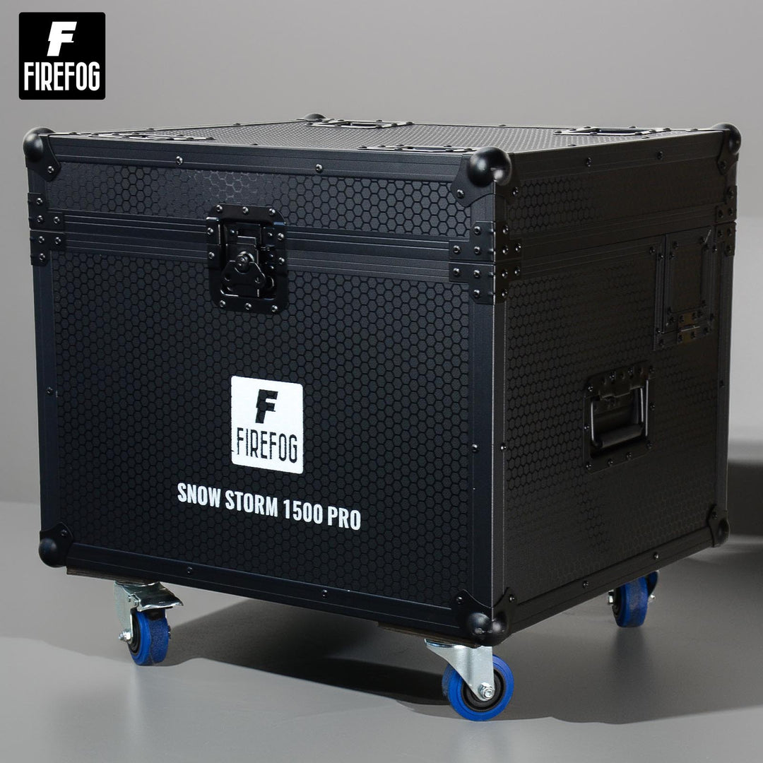 Máquina de nieve Firefog Snow Storm 1500 Pro de 1500 W en flightcase