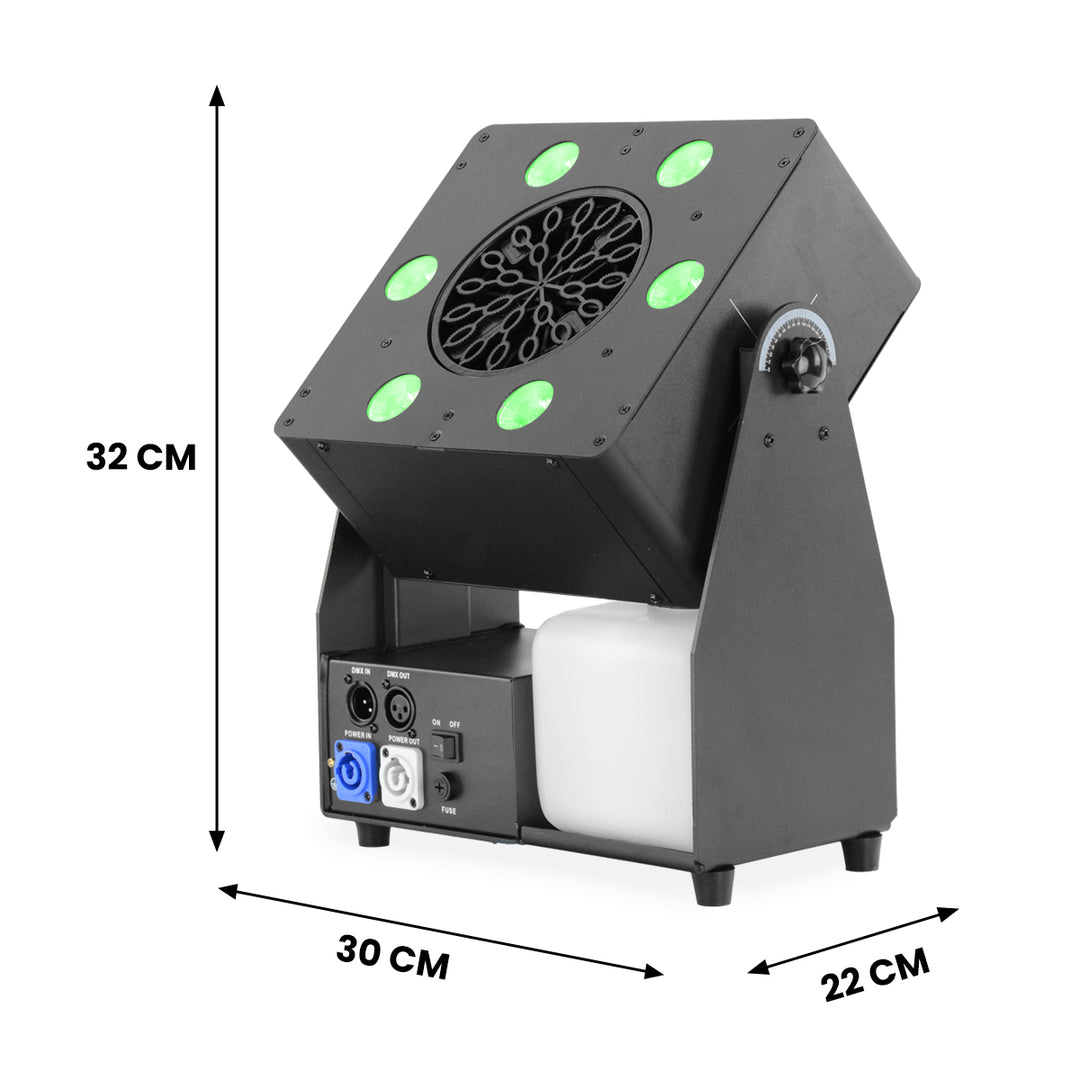 Firefog Bubble Max 1 máquina de burbujas con LED, DMX y mando a distancia