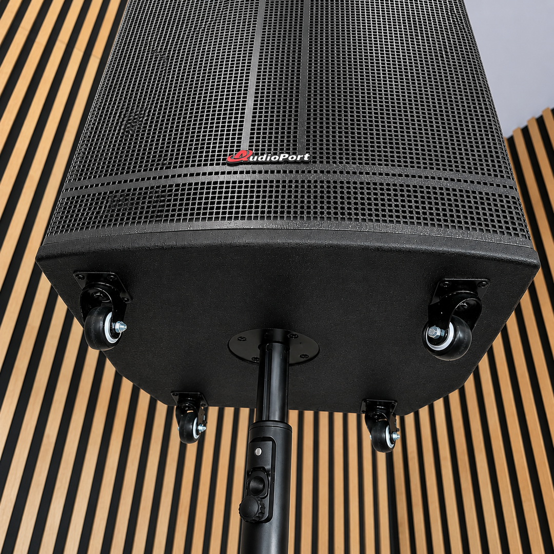 Audioport V15 altavoz activo portátil de 500 W con 2 micrófonos