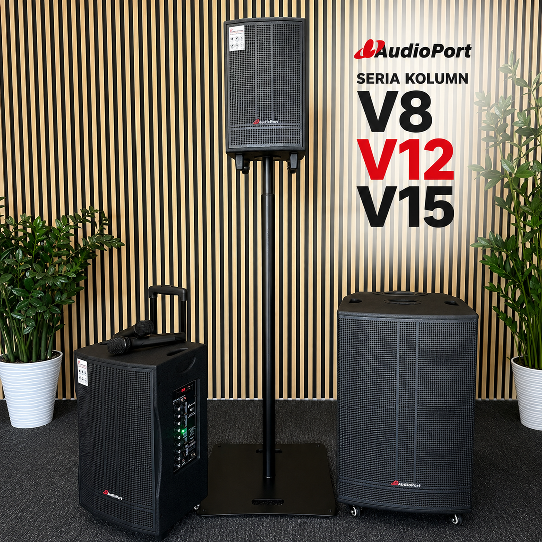 Audioport V15 altavoz activo portátil de 500 W con 2 micrófonos