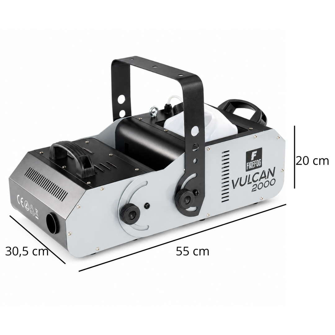 Firefog Vulcan 2000 máquina de niebla de 2000 W con ángulo ajustable