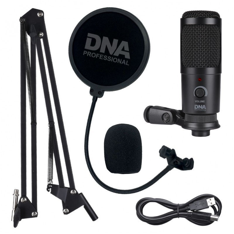 DNA USB Mikrofon med Boom Arm og Popfilter