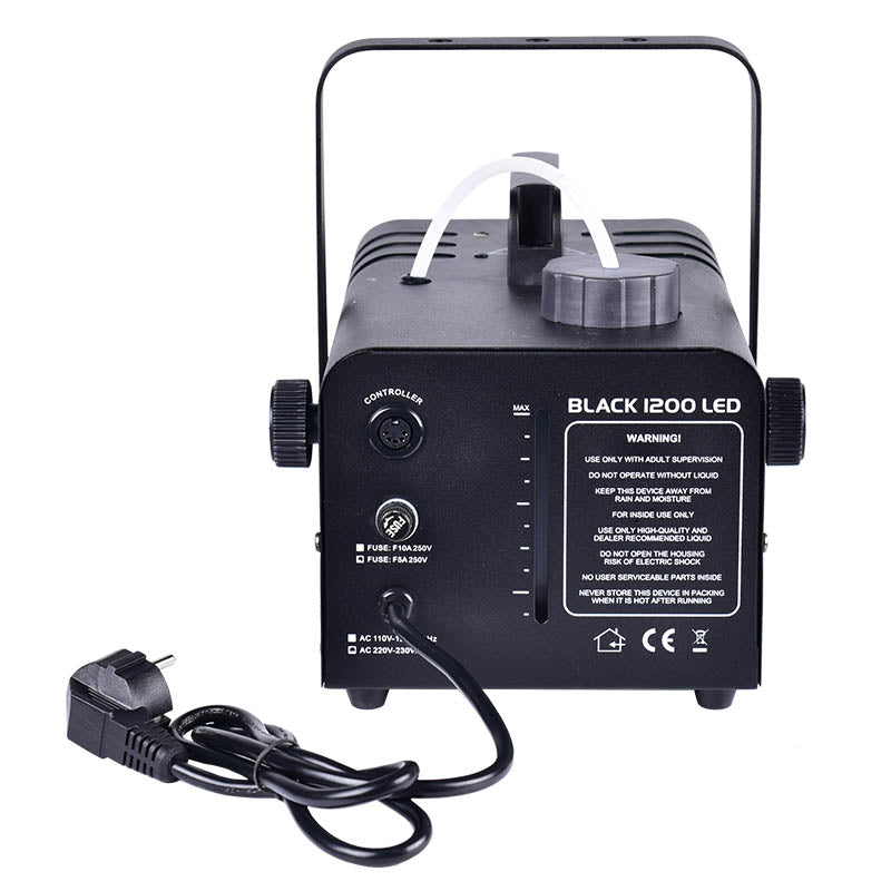 Light4Me Black 1200 LED Máquina de niebla bundle