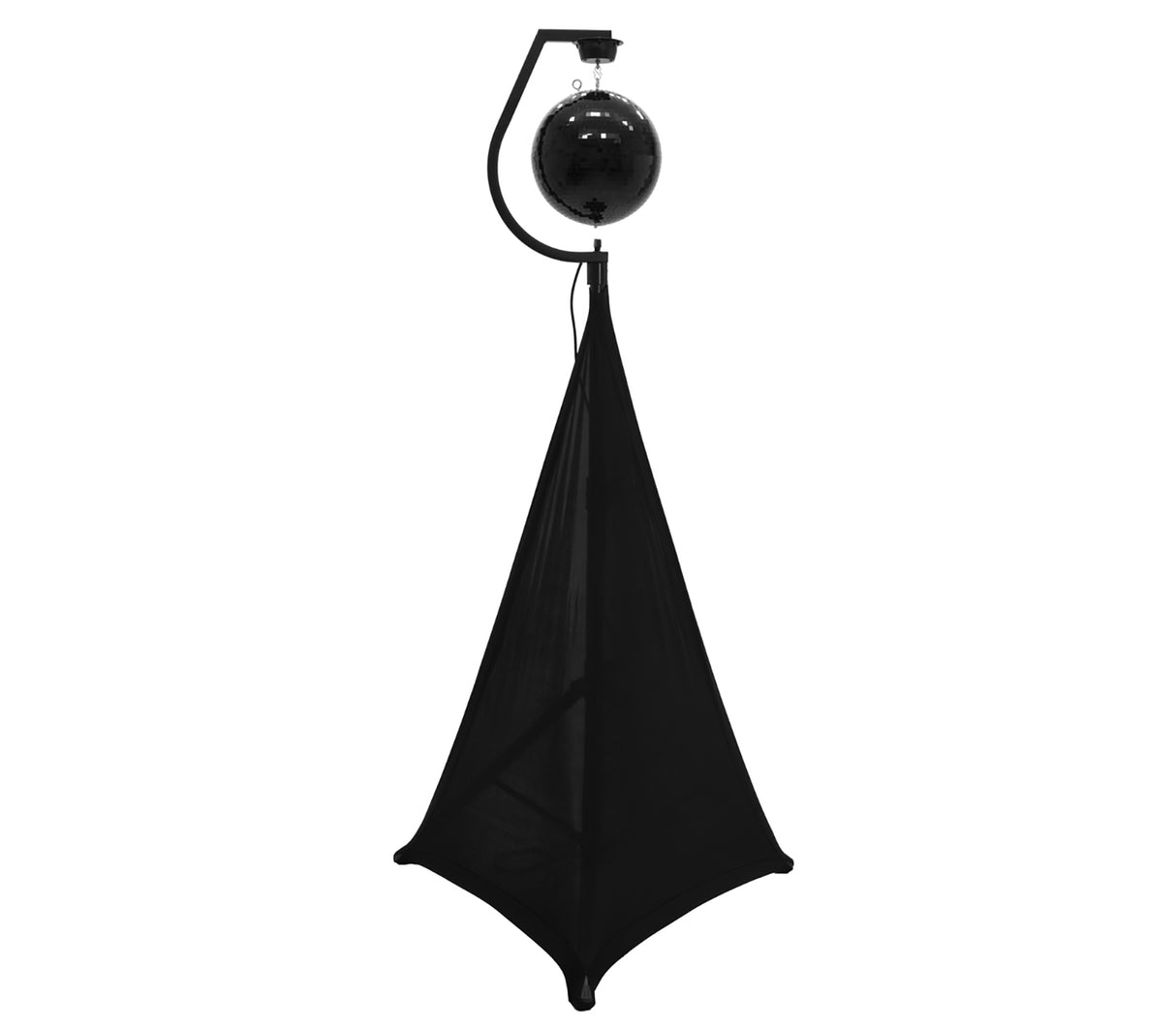 Holder with Motor for Mirror Balls up to 30cm (Black)