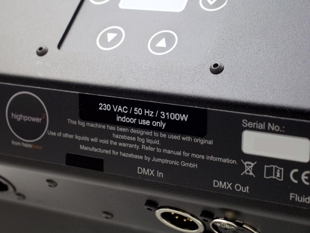 HAZEBASE HIGHPOWER² Máquina de niebla para giras