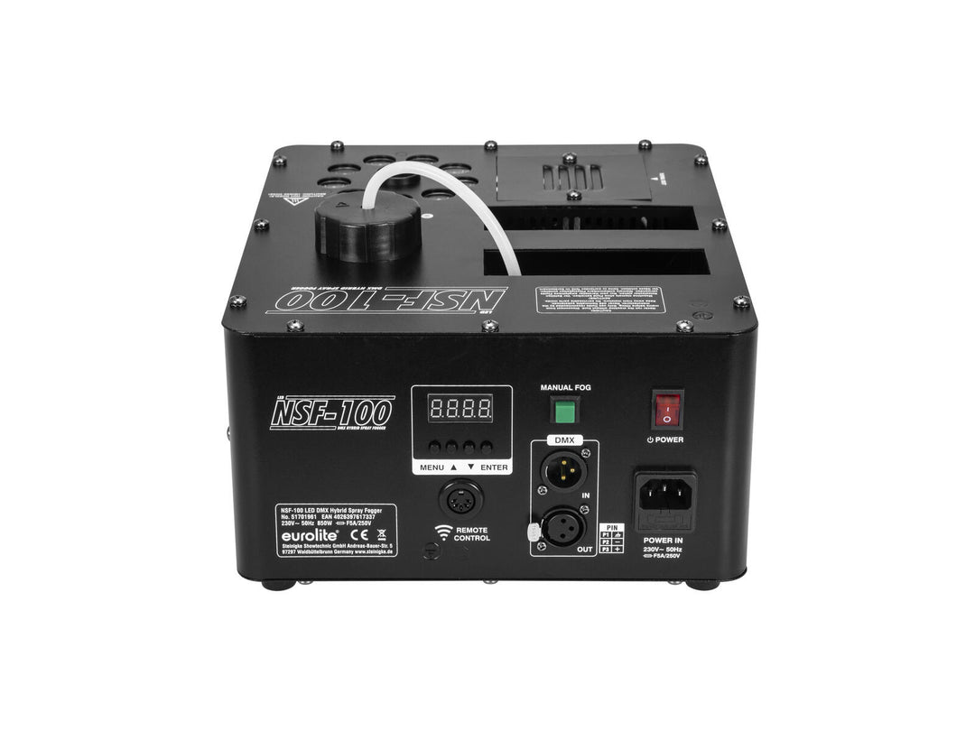 EUROLITE NSF-100 LED DMX Híbrido Pulverizador de niebla
