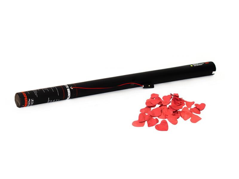 TCM FX Electric Confetti Cannon 80cm, corazones rojos