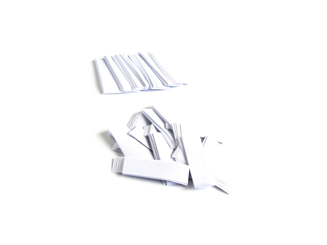TCM FX Slowfall Confetti rectangular 55x18mm, blanco, 1kg