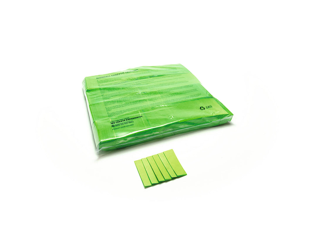 TCM FX Confeti rectangular Slowfall 55x18mm, verde claro, 1kg
