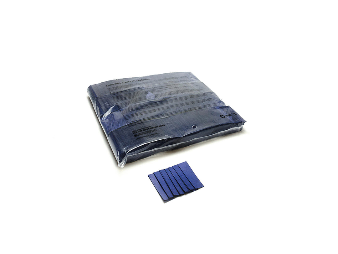 TCM FX Slowfall Confetti rectangular 55x18mm, azul oscuro, 1kg