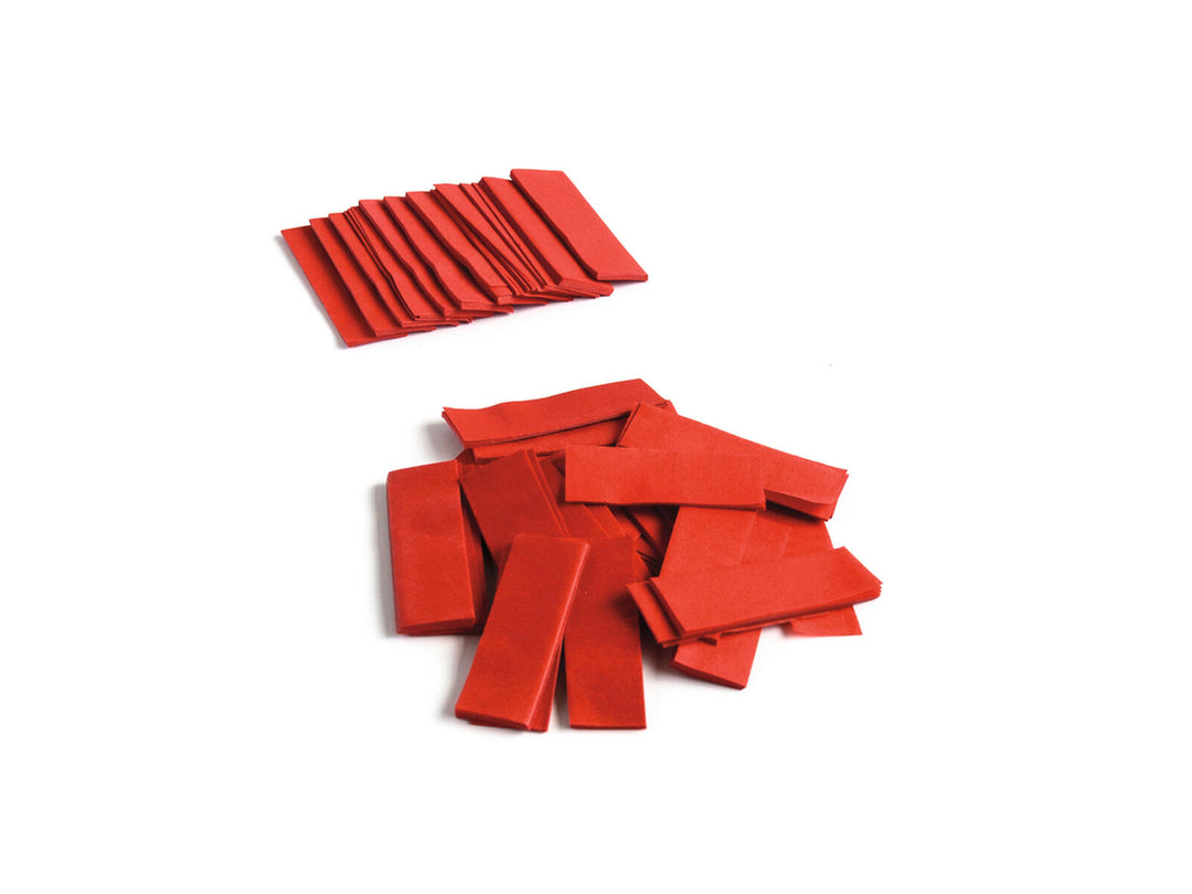 TCM FX Confeti de caída lenta rectangular 55x18mm, rojo, 1kg
