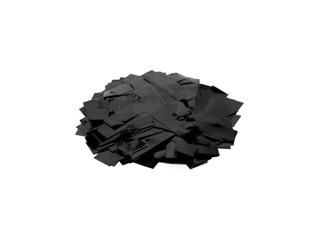 TCM FX Metallic Confetti rectangular 55x18mm, negro, 1kg