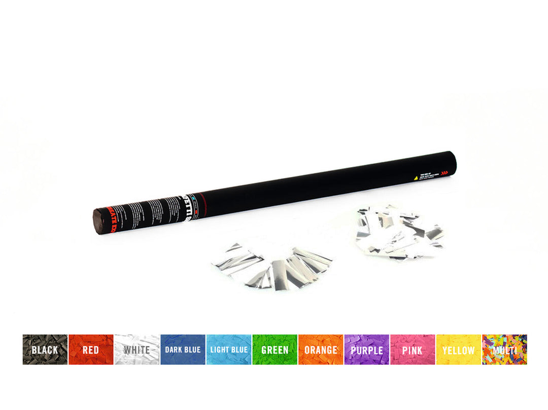 TCM FX Handheld Confetti Cannon 80cm, blanco/plata