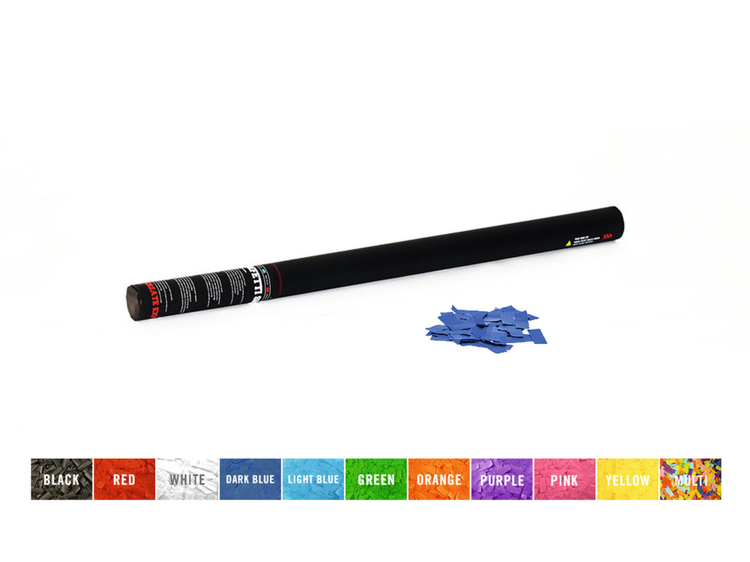 TCM FX Cañón de confeti portátil 80cm, azul oscuro