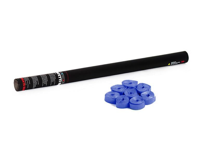 TCM FX Cañón de serpentinas portátil 80cm, azul oscuro