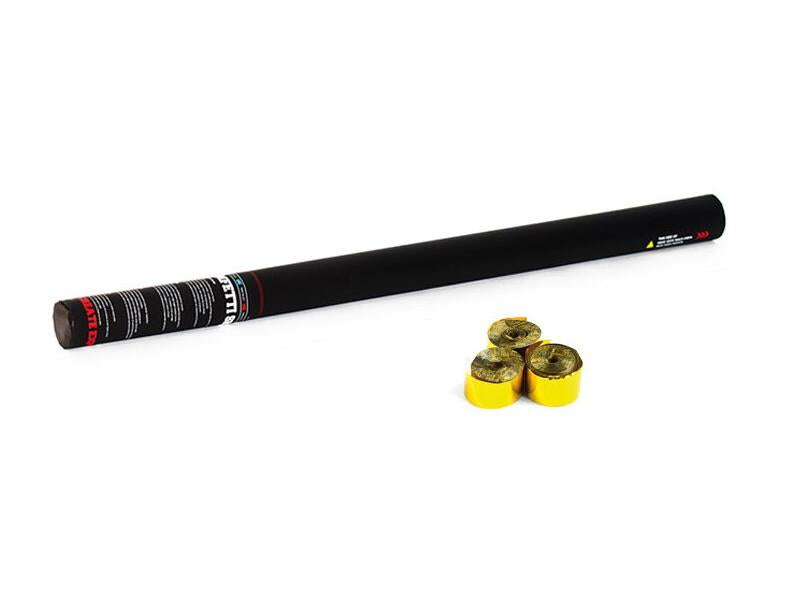 TCM FX Cañón de serpentinas portátil 80cm, dorado
