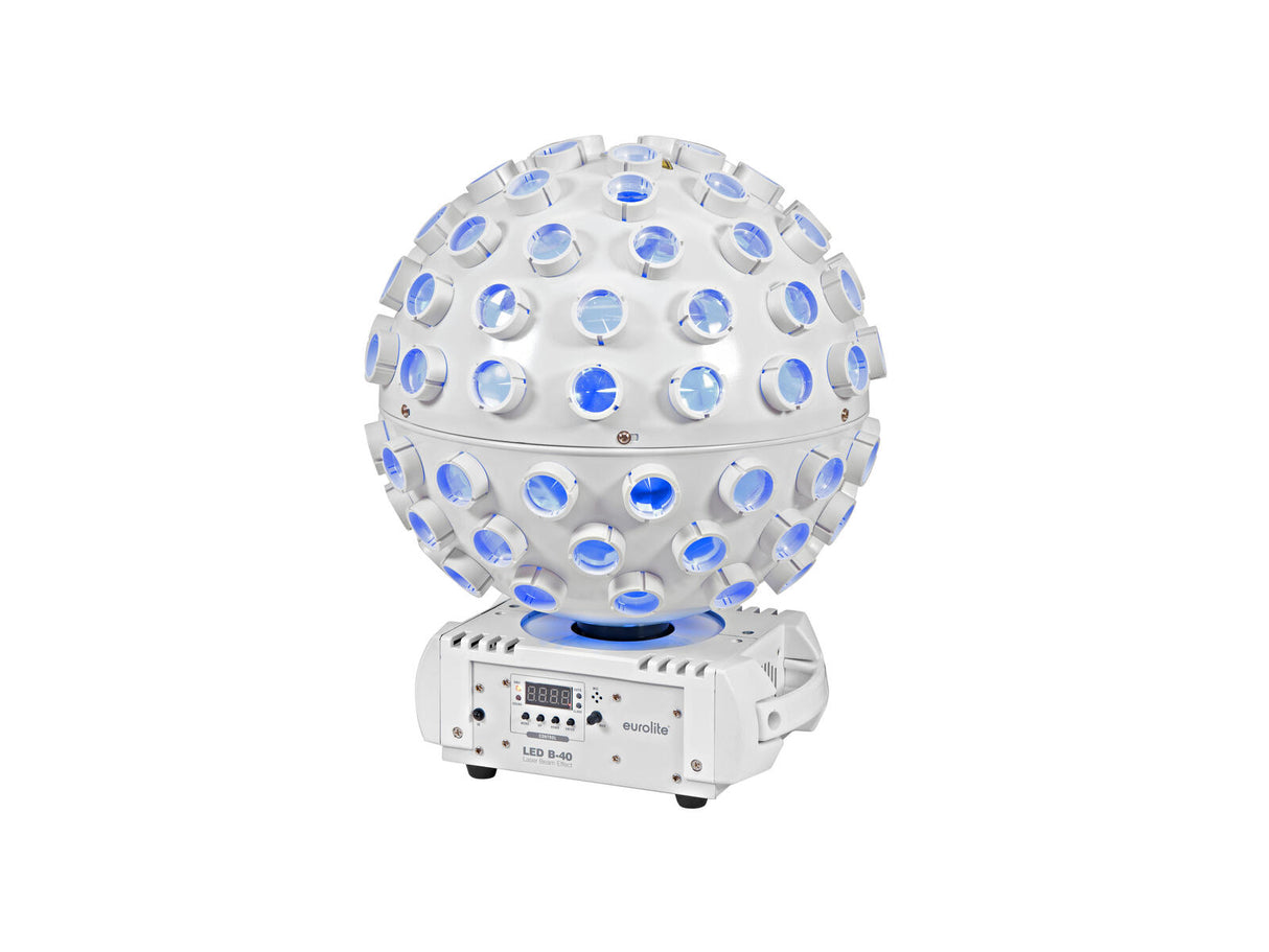 EUROLITE Set 2x Stage Stand 100cm + 2x LED B-40 Beam Effect white
