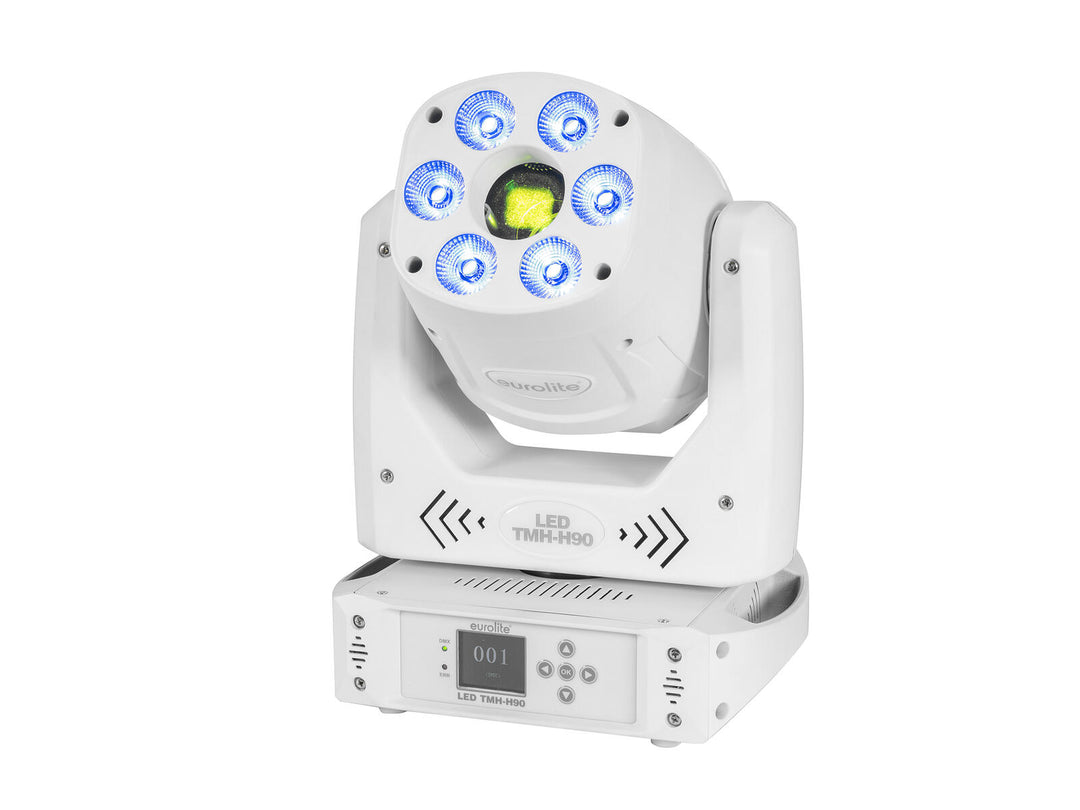 EUROLITE LED TMH-H90 Hybrid Cabezas Móviles Spot/Wash COB wh