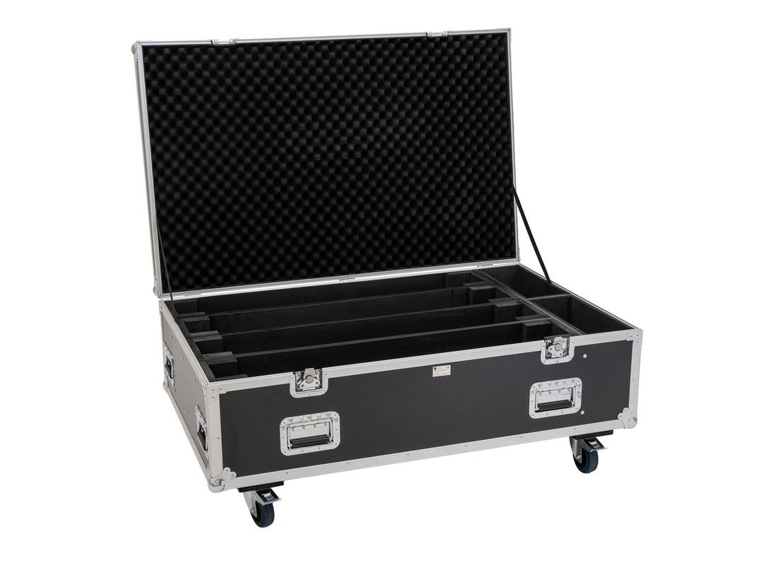 Flightcase ROADINGER PRO 4x LED BAR-8 SWING con ruedas