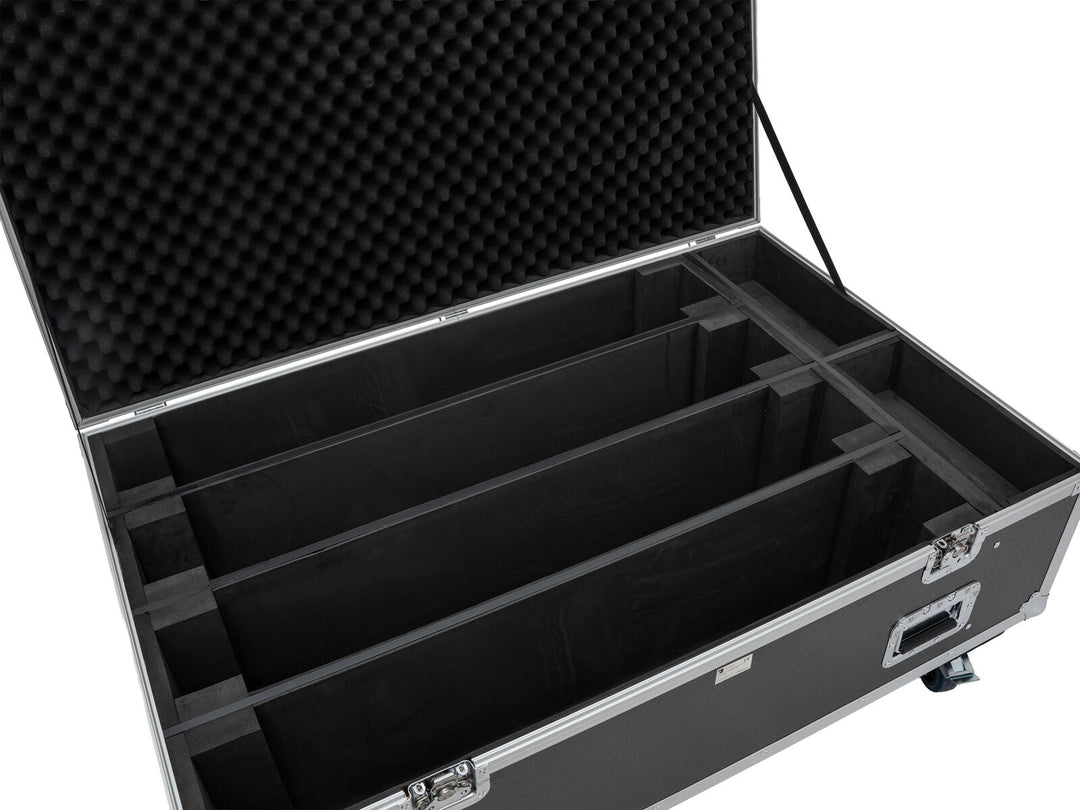 Flightcase ROADINGER PRO 4x LED BAR-8 SWING con ruedas
