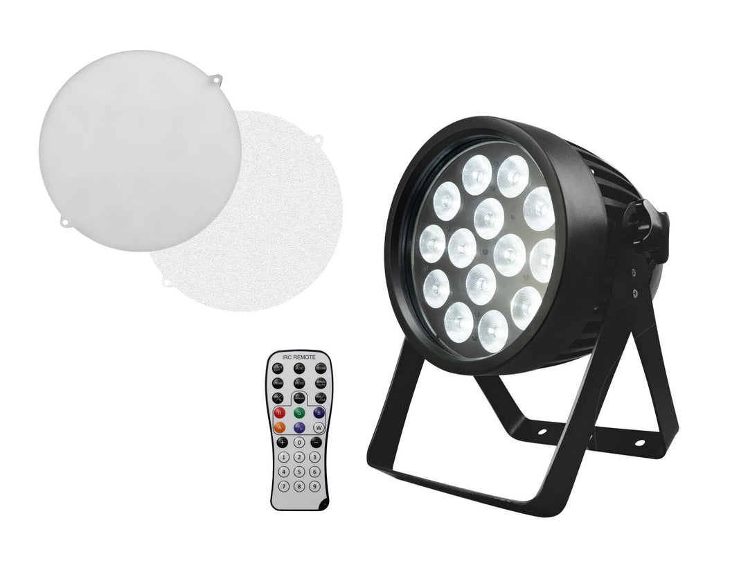 EUROLITE Conjunto 4x LED IP PAR 14x8W QCL + maleta