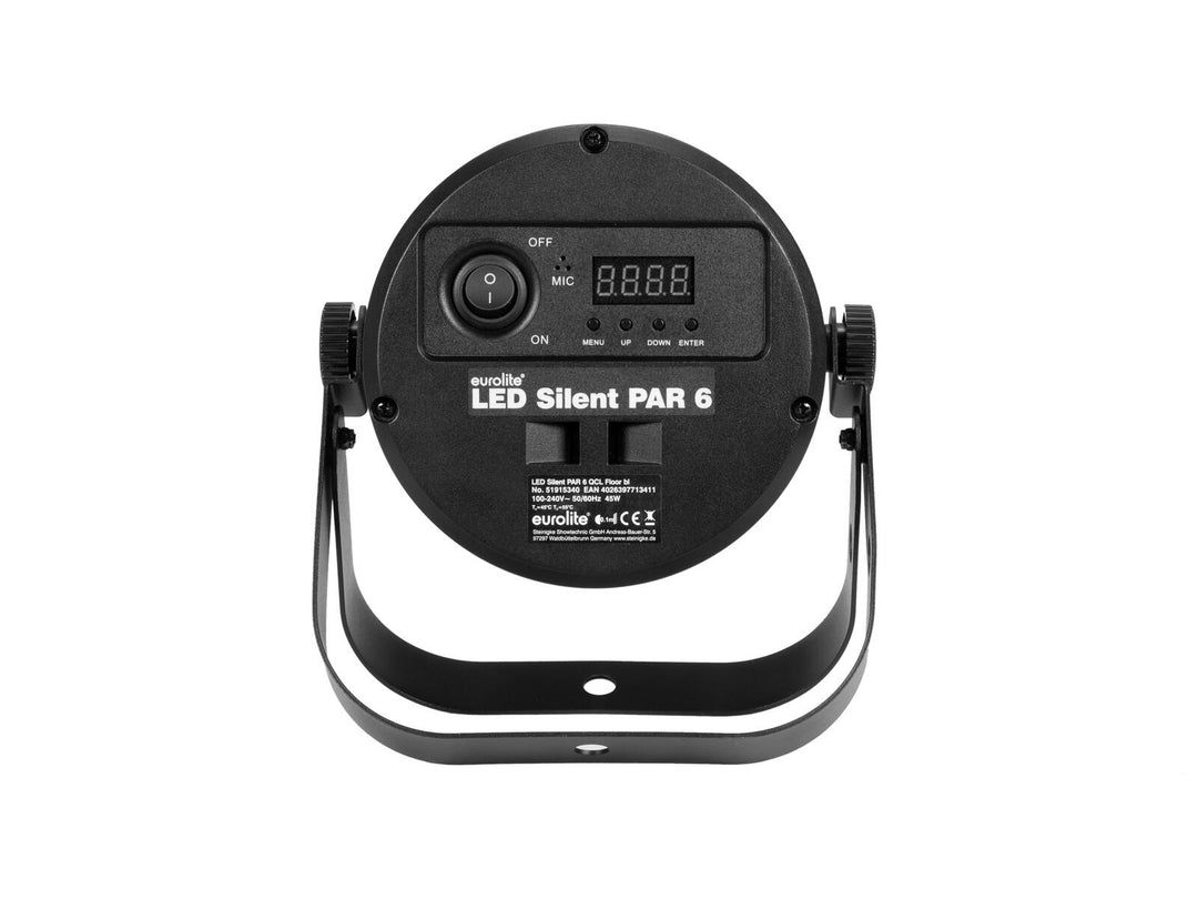 EUROLITE LED Silent Par 6 QCL de suelo bk