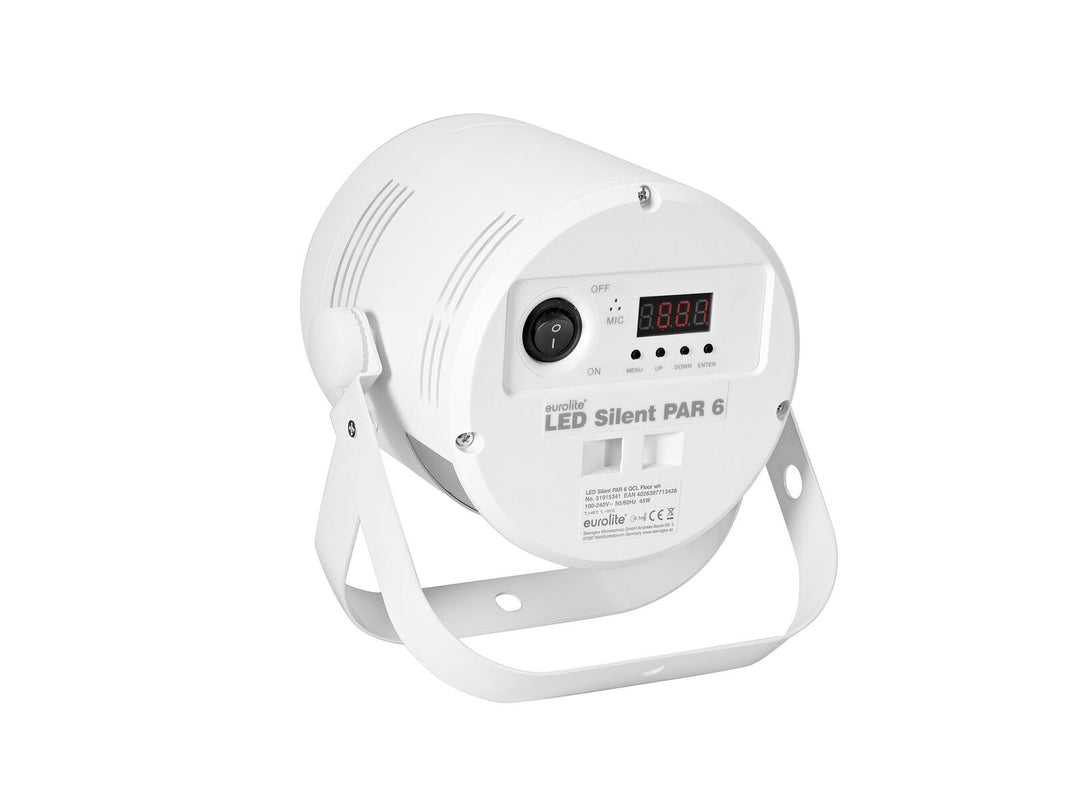 EUROLITE LED Silent Par 6 QCL Floor blanco