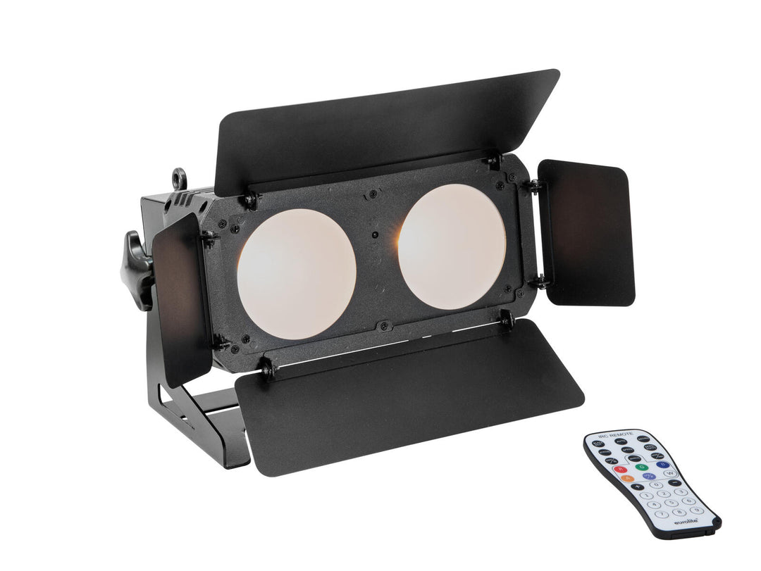 EUROLITE Set 4x LED CBB-2 WW/CW Fairlight + Estuche